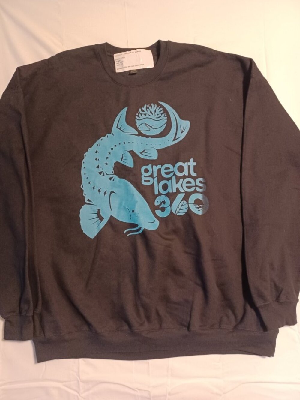 Great Lakes 360 Graphic Crewneck Sweatshirt Black 2XL
